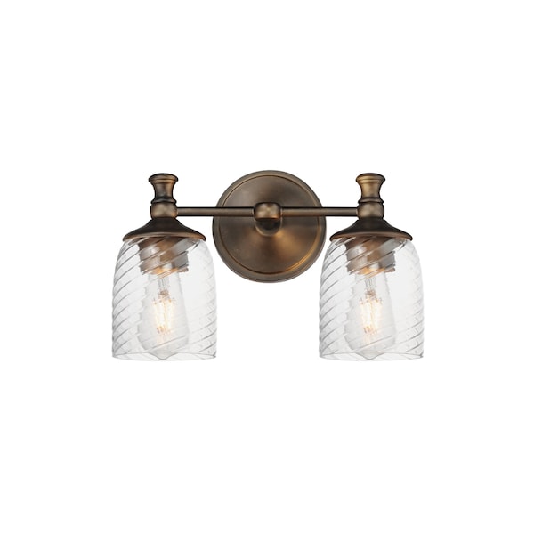 Maxim Lighting Swirl 2-Light Wall Sconce, Antique Bronze 21352CRANB - main